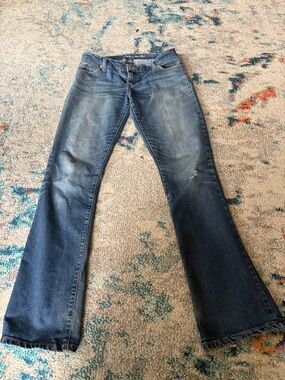 Bluenotes Women's Flare Jeans in Faded Blue Wash